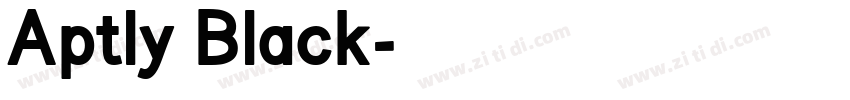 Aptly Black字体转换